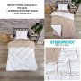 ETE HOMETEX TEK KİŞİLİK LÜX WELSOFT YORGAN SETİ YANSIMA BEJ 155X215CM 8696474231851